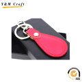 Échantillon gratuit Logo personnalisé en gros Blank Keychain en cuir